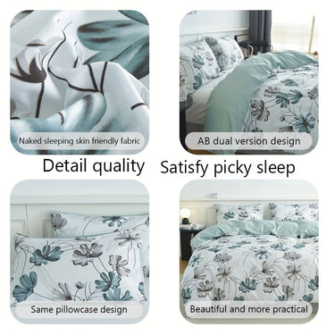 Floral 3Piece Duvet Set